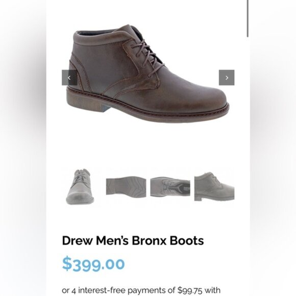 Drew men’s classic ankle leather boot main image 6